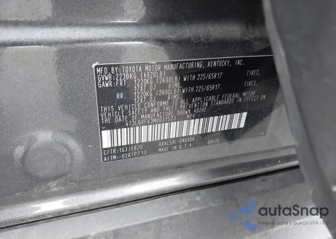 2021 Toyota Rav4 Hybrid Le из США, поврежденный, VIN 4T3L6RFV3MU031523